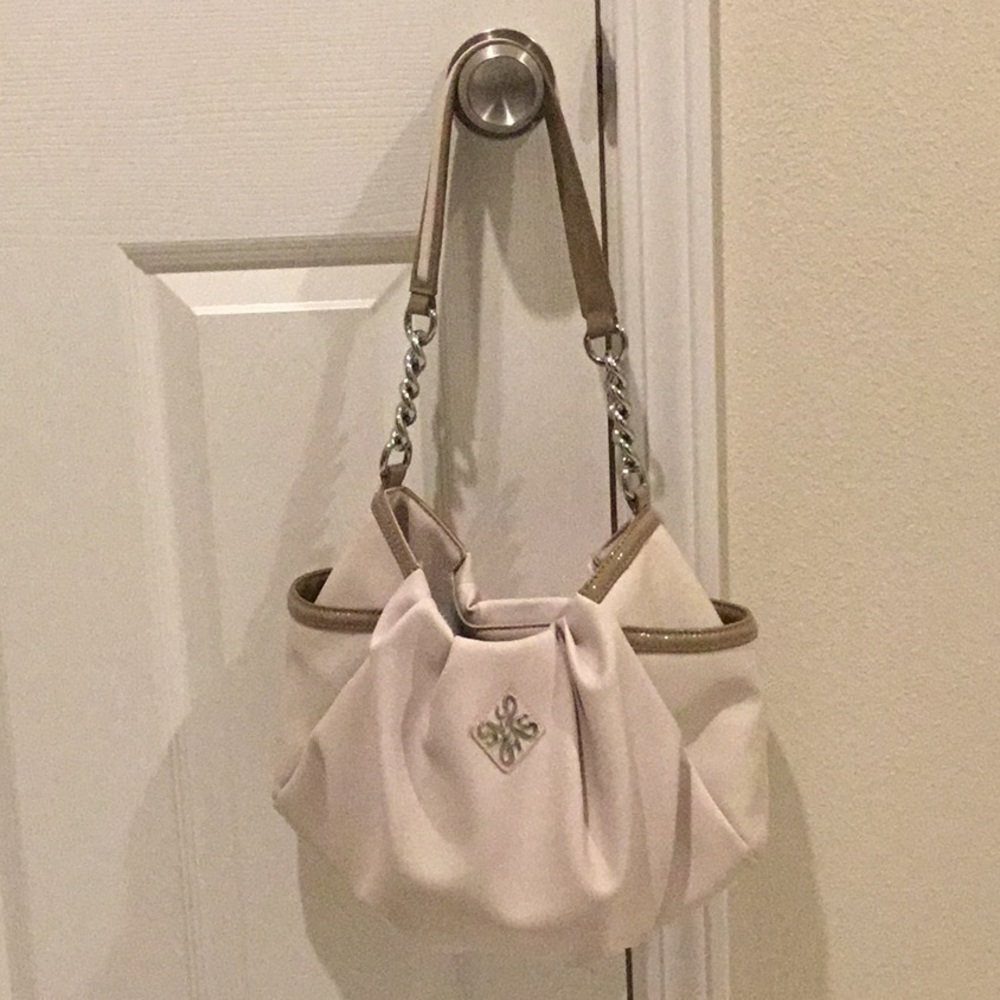 Vera Wang Pleated Hobo Shoulder bag